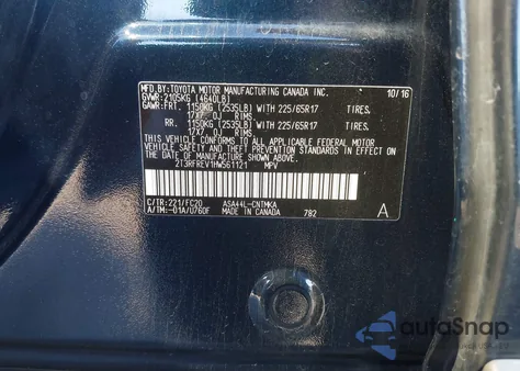 2017 Toyota Rav4 Xle from USA, damaged, VIN 2T3RFREV1HW561121
